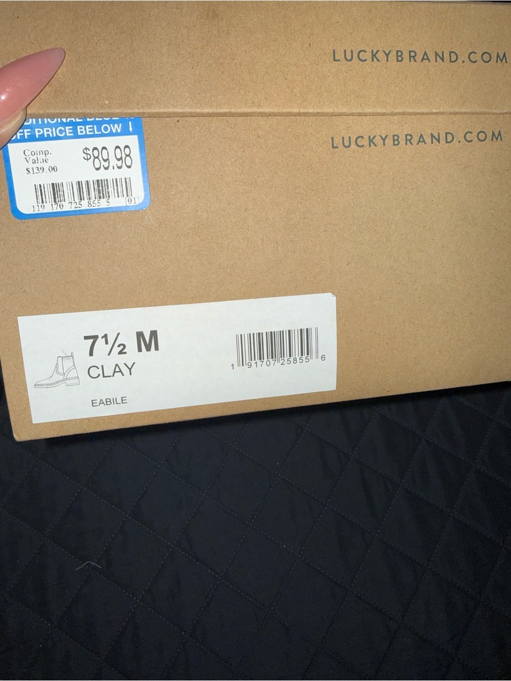 Lucky Brand Blush Pink Leather Ankle Booties - Picture 3 of 3